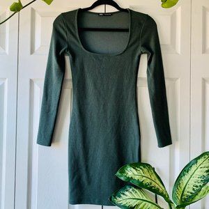 Zara S Green Long Sleeve Dress